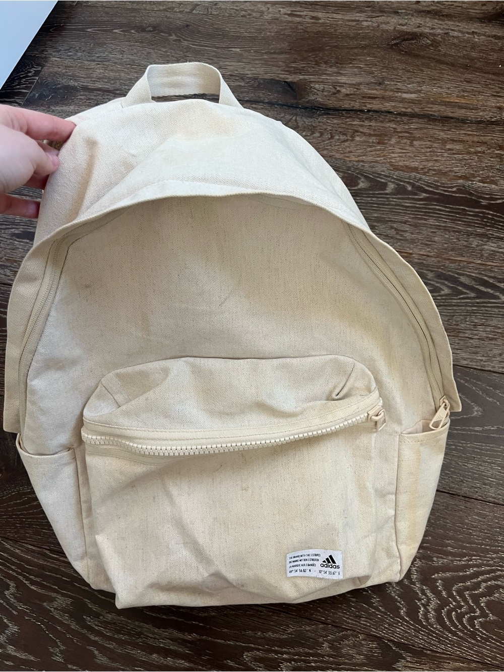 adidas Cream Canvas Everyday Backpack